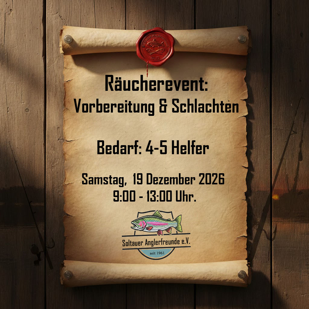 Räucherevent: Vorbereitung & Schlachten